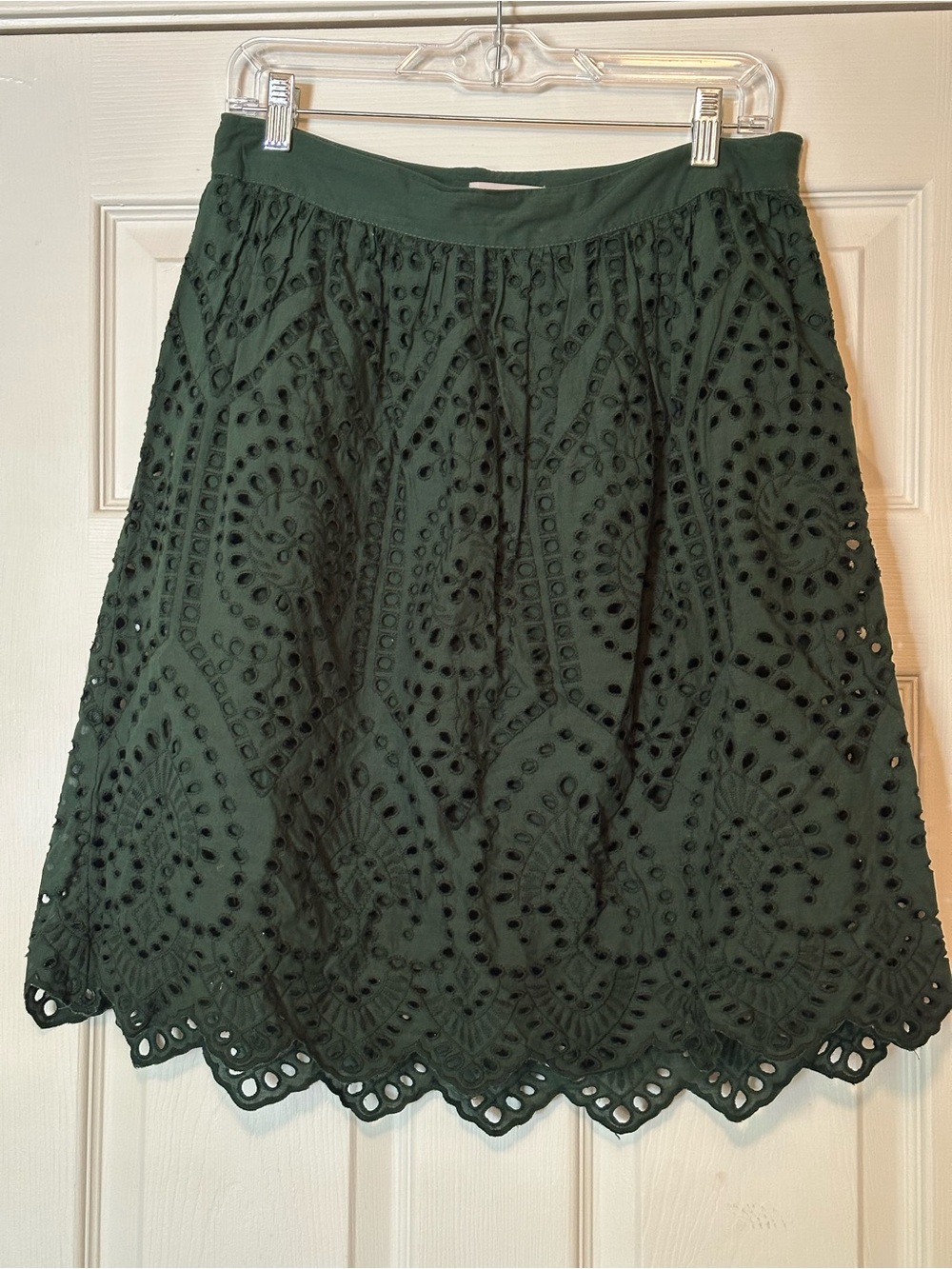 Eyelet loft skirt